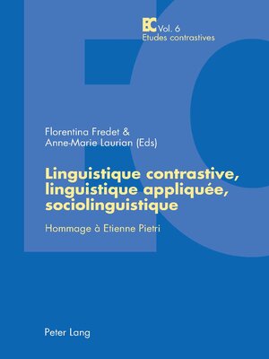 cover image of Linguistique contrastive, linguistique appliquée, sociolinguistique